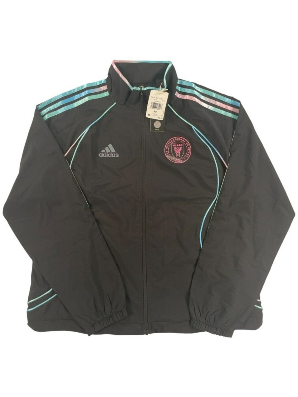 Adidas Audi F1 TEAM X Inter Miami Track Team Windbreaker Jacket Black Men's Sz M